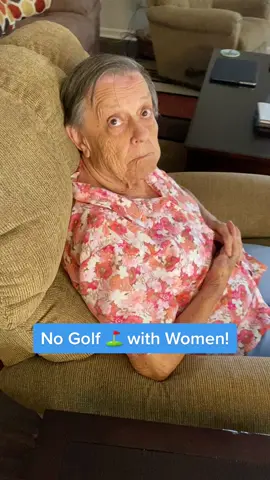 Betty don’t want anyone golfing with her man! #alzheimers #dementia #jealousy