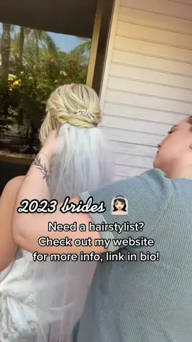 Took a lil TikTok break but I’m back! Link in bio for 2023 brides! #2023bride #2023brides #bridetok #bridetok2023 #bridalhair