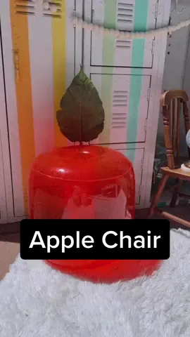 Creative chairs for your back to school breakfast. This blow up cushion is from #target and all i did was add a fresh leaf to it. Note if you need support tape a straw to the back of the leaf to keep it upright then tape the leaf to the cushion #apples #backtoschool #backtoschoolideas