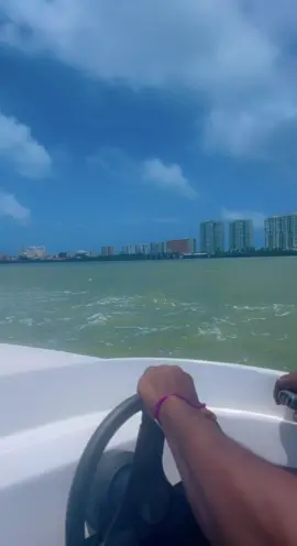 This was so relaxing and peaceful! #Cancun #Mexico #My2ndHome #Honeymoon #SpeedBoat #MyPeaceMeansEverything #BlackLove #FYP