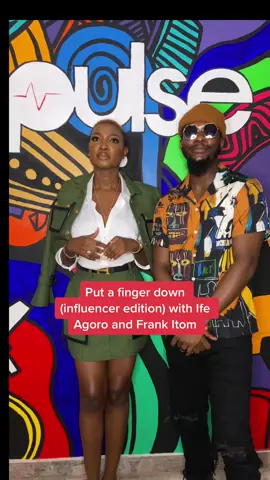 🖐🏾🖐🏾Put a finger down with @Ìfẹ́ and @FrankiTomm #liveatpulse  #pulsenigeria  #putafingerdown  #frankitom  #diaryofanaijagirl  #tiktoknigeria  #pulsetiktok