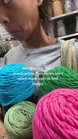 Yarn therapy is real. #crochetersoftiktok #crochet #yarntherapy #yarn #walmart #virall #fypシ