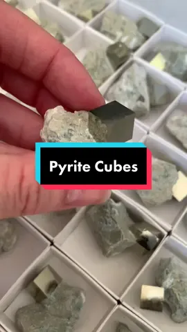 These are perfectly formed Pyrite cubes. They grow just like this! Love nature 😍 #pyritecubes #gemstonecubes #nature #pyrite #foolsgold #lovenature #gemstones #gems #crystals #gold #cubic #cubes #cube #gemmology #gemology