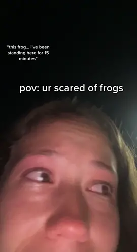 dramatic? yes.irrational fear? 10000% #frogs #ew #pov #irrationalfear #scared #dramatic #dramaqueen