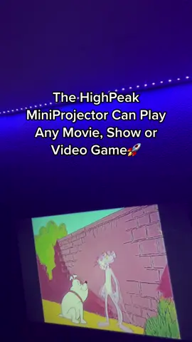 You can connect any device to the HighPeakCo MiniProjector via HDMI, USB, AV, and more🚀 #HighPeakCo #HighPeak #highpeakprojector #movies #shows #videogames