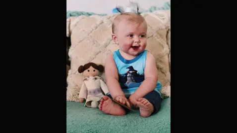 Our sweet girl is 9 3/4 months old! Of course she had to include Princess Leia in her sorting & pictures! #Ravenclaw #HarryPotter #SortingCeremony