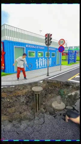 Landslides,such a zebra crossing do you dare to go ?😱#specialeffects #visual #vfx #satisying #relaxing #intersting #foryou #tiktok