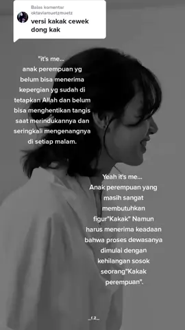 Balas @oktaviamuetzmuetz , versi kakak#fypシ #berandatiktok #foryoupage #sadstory