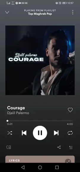 Courage -  djalil Palermo #music #lyrics #dz #maroc #djalilpalermo