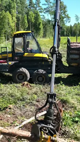 #ponsse #gazelle #forwarder working in #estonia yesterday afternoon