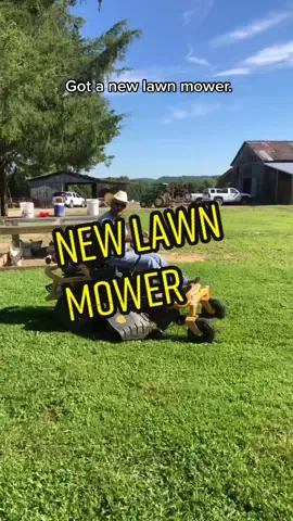 Spouses make the best lawn mowers. 🤪#farmcouple#marriedcouple#lawnmowers#tiktokcouples@KycowboyWes