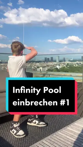 Wie könnte ich dort reinkommen?🤨 #infinitypool #comedyvideo #stadt
