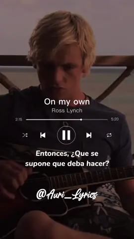 ❤️‍🩹 #rosslynch #onmyown #teenbeachmovie #foryou #music #lyrics #fyp #traduccion #parati