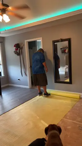 #hardworking #mullet #cardib #laminateflooring #upgrade #layingfloor #fyp #foryou #hotmess #fypシ #WAP