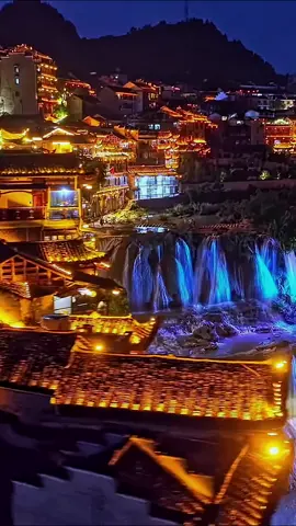 芙蓉镇夜景 # 芙蓉古镇 # 湘西美景 # 旅行 Cảnh đêm thị trấn Phù Dung, thị trấn cổ Phù Dung, cảnh đẹp Tương Tây