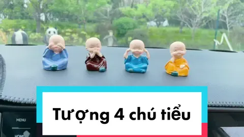 Bộ tượng 4 chú tiểu đặt taplo #tuongchutieu #tuong4chutieu #tuongphat #trangtrixehoi #phukienoto