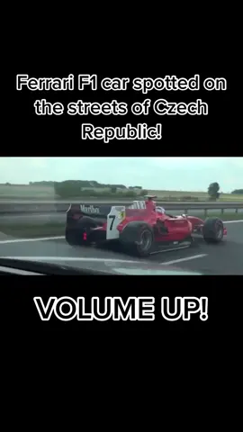 F1 car on the streets 🤯 #ferrari #f1 #formula1 #ferrarif1 #f2 #gp2 #czech #formulaone #v8 #f1v8 #f1tiktok #f12022