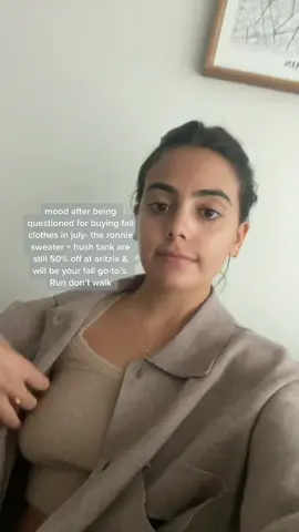 two 50% off #aritzia items you won’t want to miss out on for fall #chicagotok #chicagotiktok #aritziahaul #fallfashion #fallclothes #neutrals