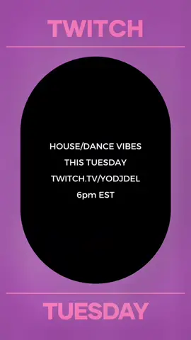 💃LET’S BOOGIE STREAM 🕺🏿 This Tuesday on Twitch 6pm —> Twitch.tv/yodjdel <— #twitchdj #housemusic #dance #twitchdjlivestream 