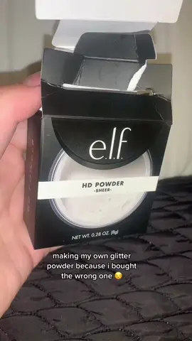 #fyp #foryoupage #glitterpowder #elfcosmetics