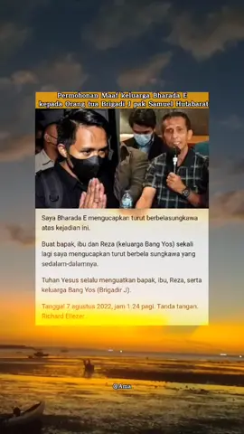 sangat terharu 😌😓 dan menyayat hati 🥺🙌♥️ isi surat Bharada E kepada keluarga brigadir Yosua🥺🥺#savebharadae #richardeliezer #bhradae #savebrigadir #savebrigadirjosua #hutabaratberduka #viral #viraltiktok #trend #trending #sambo #ferdysambo #irjenferdysambo #polri #polres #polisi #ibupc #simanjuntak #beritatiktok #viva #brada #fyp #foryou