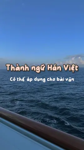 Thành ngữ Hán Việt hay cho bài văn của bạn #LearnOnTikTok #study #vănhọc #studywithme
