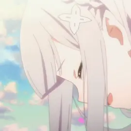 one of my fav ship in all animes<3 #anime #rezero #emilia #subaru #cry #lappillow #smile #cute