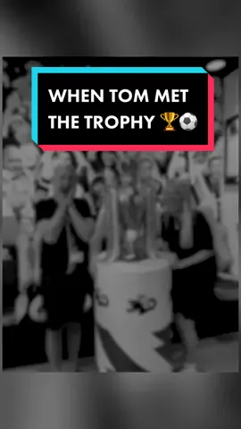 When Tom met the Trophy… 🏆⚽️ #PremierLeague #football #premierleaguetrophy #TomAllen #Champions #fypシ #sport #Comedian #funny 