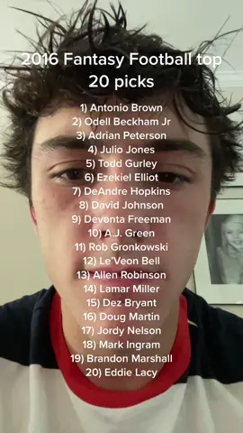 #nfl #ReTokforNature #fantasy #fantasyfootball #Preseason #rankings #top20 #adrianpeterson #gronk 