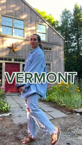 Fit check in Vermont #ReTokforNature #summerstyle #vermont #coastalgrandmother
