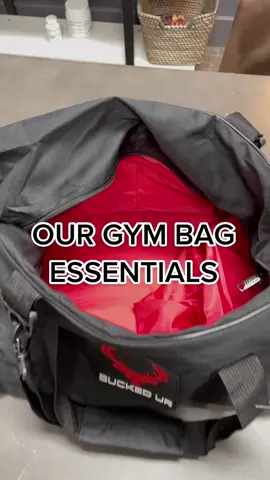 Let us know in the comments what is in your GYM BAG! #buckedup #GymTok