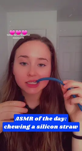 ASMR of the day: chewing a silicon straw 🥤#asmr #asmrsounds #asmrvideo #asmrtiktoks #asmr_tingles #asmrsound #asmrrelax #asmrsleep #sleep #relax #tingles #asmrfyp #asmrmouthsounds #mouthsounds #asmrchewing #asmrchewingsounds #mouthsoundsasmr #asmrnotalking #asmrtingles