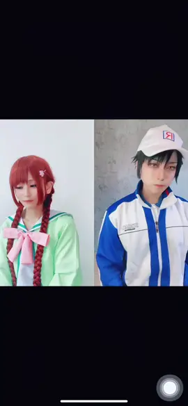 ゆっきーりょーまさんのお隣並ばせていただきました🙇‍♀️#竜崎桜乃コスプレ　#越前リョーマコスプレ