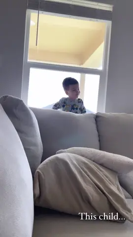 This child finds the craziest ways to watch his movies 😂