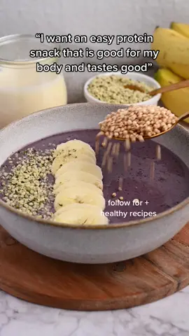 44g protein superfood bowl (comments for recipe). #healthysnacks #healthyfood #postworkout