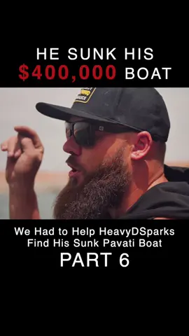How we found and recovered the Diesel Brothers $400,000 Pavit Boat Sunk 100' Deep in Lake Powell (Part 6) #underwater #boating #scubadiving #fyp #boat