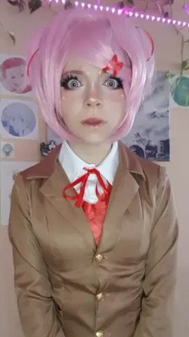 we pls ignore the actual lyrics thank you #ddlc #ddlccosplay #natsuki #natsukiddlc #natsukicosplay #dokidokiliteratureclub #dokidokiliteratureclubcosplay #sweetsecretcos