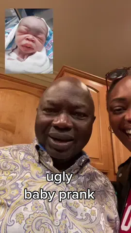 I’ve never seen my dad fight so hard to be kind 💀#uglybabyprank🤣 #africanparents