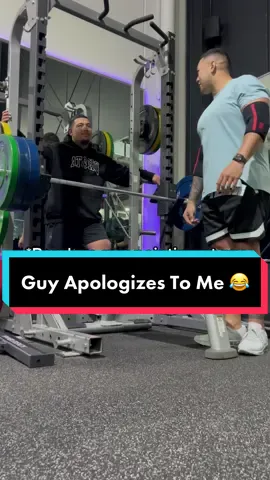 I thought he was being a tough guy and telling me not to film 😂 #legend #fyp #foryou #GymTok #gym #funny 