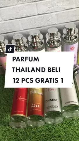 Lagi Promo beli 12 Pcs Gratis 1, buruan dapatkan segera keburu kehabisan 🤭 #bangoimtv #parfumthailandmurah #parfumthailand #parfumthailandgrosir