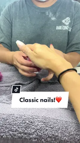 Watch me get my nails done! ❤️ #nailtutorial #nailsoftiktok #nailscheck #rednails #classicnails #fyp #foryou #summernails