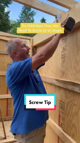 Remember this trick next time you’re needing to drill those screws on an angle 🔩 • • • • #homerenovisondiy #contractorlife #doityourself #renovation #renovateyourhome #diyhomeimprovement #frameconstruction #mybhghome #myhgtv #currentdesignsituation #ourweeklydesigncrush #showthatinspo #myhometrend #heyhomehey #designsponge #tooltuesday #housetohome