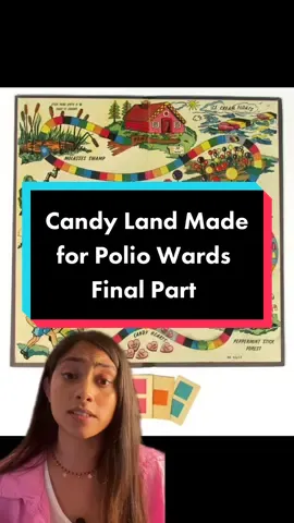 A San Diego school teacher created the board game, Candy Land, for kids in polio wards #candyland #polio #boardgames #EduTok #HistoryTime #medicineexplained #todayilearned #ushistory