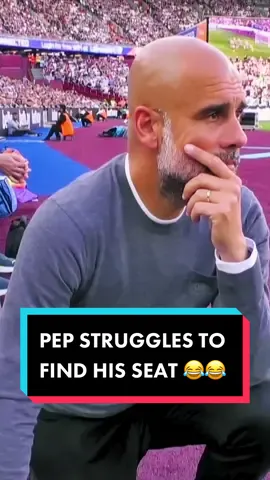 Don’t worry Pep, it happens to all of us 🪑😂 #PepGuardiola #ManCity #Guardiola #PremierLeague #FunnyFootball #FootballTok #FYL 