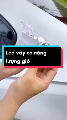 Đèn led vây cá hoàn toàn dùng sức gió. Có thể lắp trên cả ô tô, xe máy, xe đạp... nha #viral #tienich #giadungthongminh #xuhuong