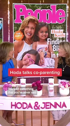 A happy healthy home is all you need. 🏠 ❤️ Hoda shares a little bit about how she and Joel co-parent, and how he gave her the confidence to start their family.