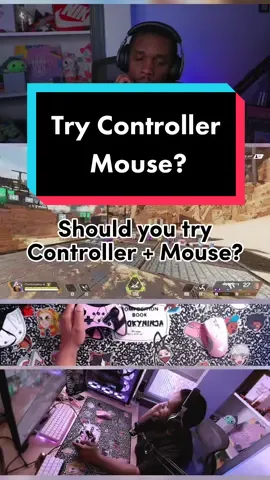 Try your best with controller and keyboard and mouse first before diving into this setup. #gaming #mouseandkeyboard #controller #apexlegends 