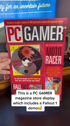 Fallout 1 demo & Store Display for Pc Gamer Magazine #fallout #fallouttok #falloutcollector #videogames #pcgamer #gamingvibes #bethesda #gaming 