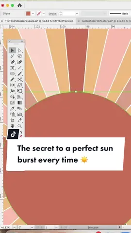 Secret to the perfect sun burst every time! ☀️ #graphicdesigntutoria #graphicdesigntips2022 #graphicdesigntools #graphicdesigntool #adobeillustratortutorials #adobeillustration #adobeillustratorcc #adobeillustrator #graphicdesignclass #graphicdesigncourse #graphicdesigncontent #graphicdesigncommunity #graphicdesignlearning 