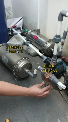 Metode penerapan stainless filter utk hasil lebih maksimal #filterair #tutor #DIY #review #simulation #fyp #foryou #faucet #shower #clean #airbersih #water #viraltiktok